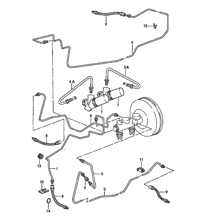 Porsche 928 brake master cylinder repair kit